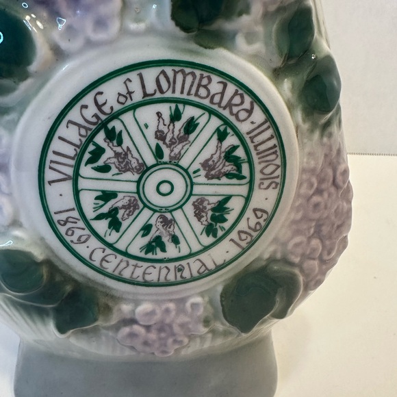 Jim Beam Decanter Village of Lombard Illinois Centennial 1969 Vintage Empty - Picture 2 of 8